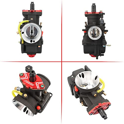 NIBBI Carburetor PWK24 fit Motorcycle Engine with 24mm Carb Jets for DirtBike MiniBike Pit Bike GY6 ATV - size: PWK24MM