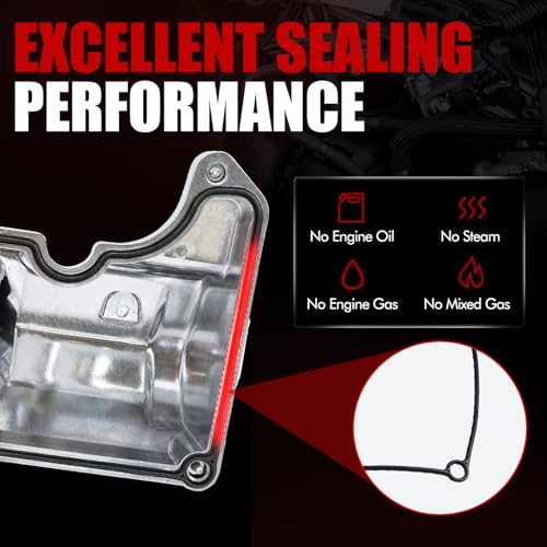 MITZONE Aluminum Valve Cover Set Compatible with 2001 2002 2003 2004 2005 Ford Explorer Sport Ranger Mercury Mountaineer 4.0L 1L2Z6582CA 4L5Z6582JA - size: 2002-2003 Ford (Pair)