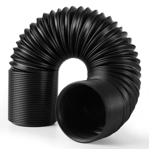 3 Inch Cold Air Intake Pipe: Universal Flexible Duct with Length from 10" to 40" for Customize Air Intake System Hose Tube - color: Black, size: 3"