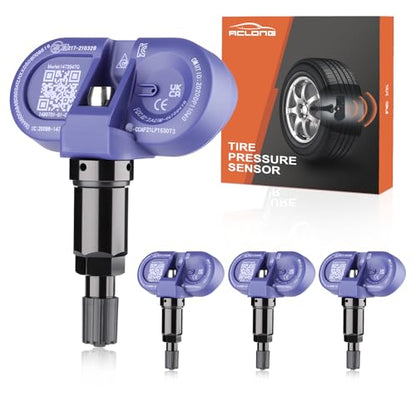 Bluetooth TPMS Sensor-4-Pack for Tesla Model 3/Y 2020+, X/S 2021+, Snap-in Tire Pressure Monitor, Replaces 149070101B - size: 14907-0101B