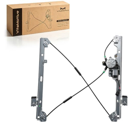 Front Left Driver Window Regulator with Window Motor Fit for Chevrolet Silverado 2500 HD 2001-2014, Tahoe 2000, GMC Yukon XL 2000-2014, Cadillac Escalade 2002-2010 15077853 15095843 740-179