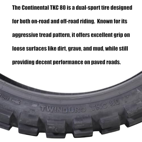 Continental TKC 80 120/70-19 60Q TL Twinduro M+S Front Motorcycle Tire - size: 120/70-19