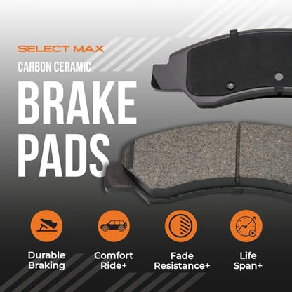 Max Advanced Brakes Front & Rear Brake Kit For Kia Soul - color: ValueMAX, size: KT1022