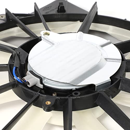 HO3113143 Factory Style Radiator Cooling A/C Condenser Fan Assembly Compatible with Honda Odyssey 3.5L 2018-2022, 12V, Black