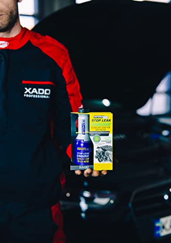 XADO ATOMEX Oil Additive Stop Leak Engine - Restore Seal and Gaskets, Treatment for Car Engine High Mileage or Rear Main Seal, Best Stopper Leaks Reseal (Bottle, 250 ml)