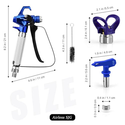 3600 PSI Airless Paint Sprayer Gun, 5 Tips, Guard & Filters - style: 14PCS Airless Paint Sprayer Gun Kit