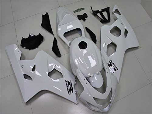 US Stock Motorcycle Injection Mold ABS Fairings Kit Fit for K4 2004 2005 GSXR 600 GSXR 750 Bodywork New Aftermarket Fairings Kit White