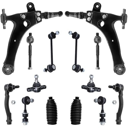 Detroit Axle - 14pc Front End Suspension Kit for Hyundai 1999-2001 Sonata - size: 14-2643/14PC