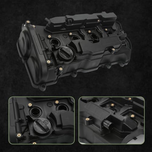 123105BAA01 Engine Valve Cover with Gasket Compatible with 2016-2025 Honda Civic Accord HR-V 2.0L L4, Replace 12310RPYG01 Valve Cover Assembly