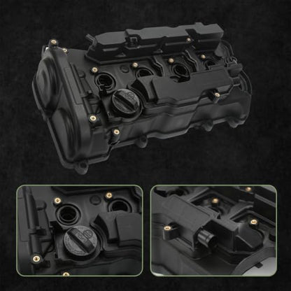 123105BAA01 Engine Valve Cover with Gasket Compatible with 2016-2025 Honda Civic Accord HR-V 2.0L L4, Replace 12310RPYG01 Valve Cover Assembly