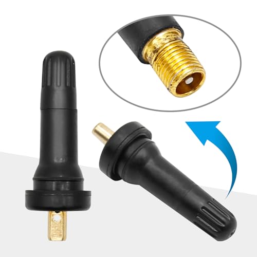 100Pcs 17-20008 TPMS Tire Pressure Sensor Valve Stem 20008 20018 Replacement for GMC Cadillac Chevy Ford Dodge Silverado and More