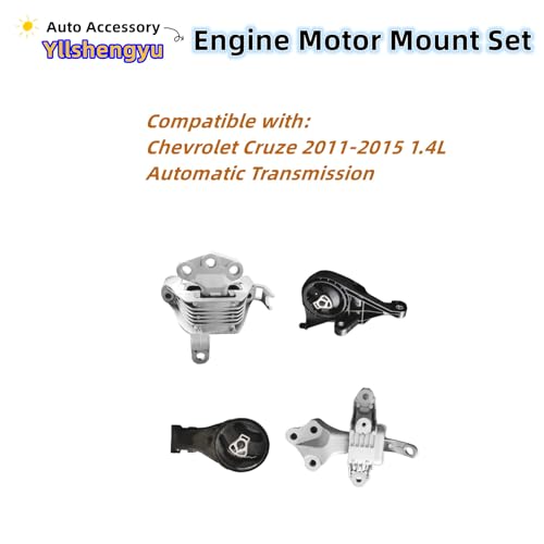 Engine Motor Transmission Mount Kit for Cruze 2011-2017 - size: Cruze 2011-2015 1.4L