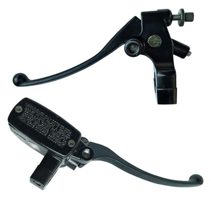 Left & Right Brake Master Cylinder Clutch Levers Compatible with Honda VT600 VT750 VF750 VT1100 VT1300 VTX1300 Part # 45510-MFR-305 53172-MR1-000 53178-MAH-000 Black - color: Black