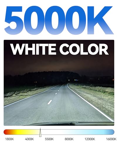 H11 Headlight Bulb H11 Halogen Bulbs No Flashing 12V 55W 5000K Xenon White, 2 Pack - color: White 5000K, size: H11 H8 H9