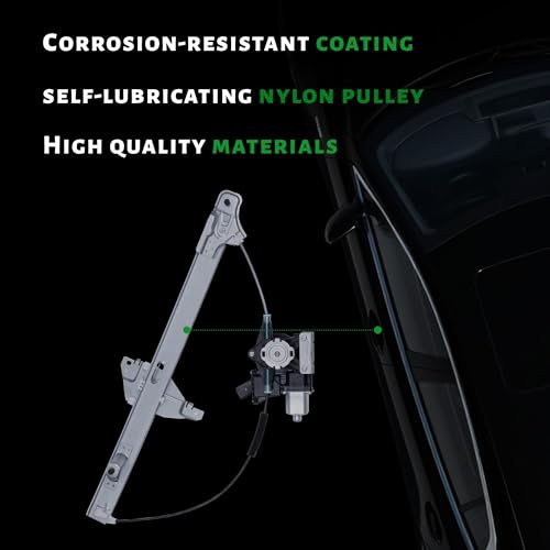Front Driver Side Power Window Regulator with Motor - size: 751-710