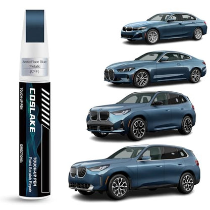 Car Touch Up Paint(Arctic Race Blue Metallic(C4F)) for BMW - color: Arctic Race Blue Metallic(C4F) for 3/4/X3