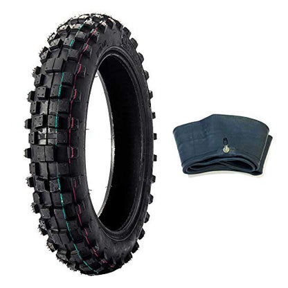 MMG 2.50-10 Knobby Tire & Tube Combo, Front/Rear, Dirt Bike