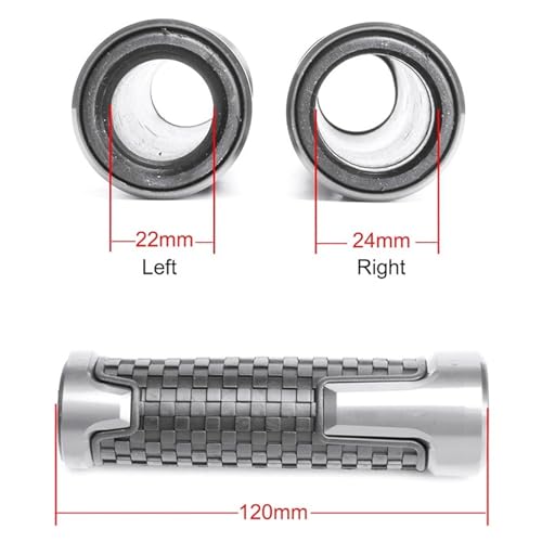 22mm CNC 7/8" Motorcycle Handlebar Grips Compatible with 2026 Ninja 500 Ninja 650 Ninja 400 300 1000 SX 1100SX 2017-2024 2025 Ninja 500SE ZX4RR ZX6R ZX10R ZH2 - color: Green