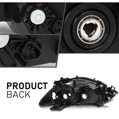G-PLUS Headlights Assembly Pair Compatible with Mazda CX-5 2013-2016 - size: Fit Mazda CX-5 2013-2016(Clear/Black)