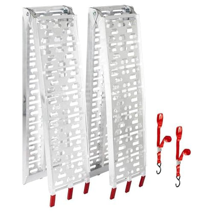 Black Widow Aluminum Folding ATV Loading Ramps, 1,500 lb, 7 Ft 5 in, 2-Pack - size: Pair