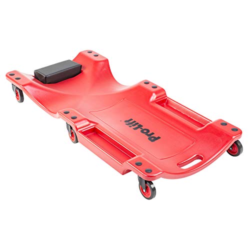 Pro-LifT Mechanic Plastic Creeper 40 Inch Red - color: Red