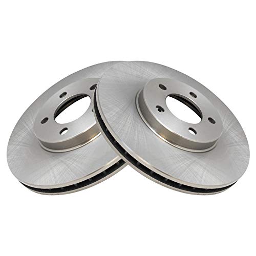 TRQ Front and Rear Brake Pad and Rotor Set Ceramic Vented Rotors - style: BKA11059