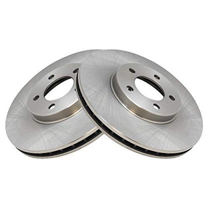 TRQ Front and Rear Brake Pad and Rotor Set Ceramic Vented Rotors - style: BKA11059