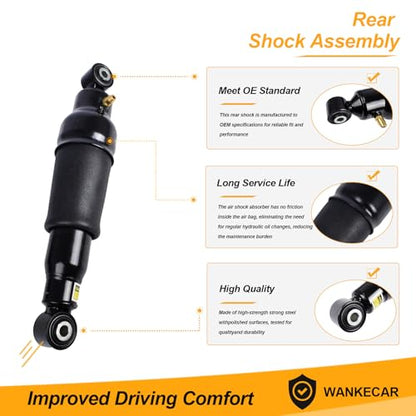 Rear Air Shock Absorber Assembly Compatible with Nissan Armada 2005-2015, for Infiniti QX56 2004-2010, [4WD 5.6L V8] Replaces 56200-ZV60A, 56200-ZQ20C
