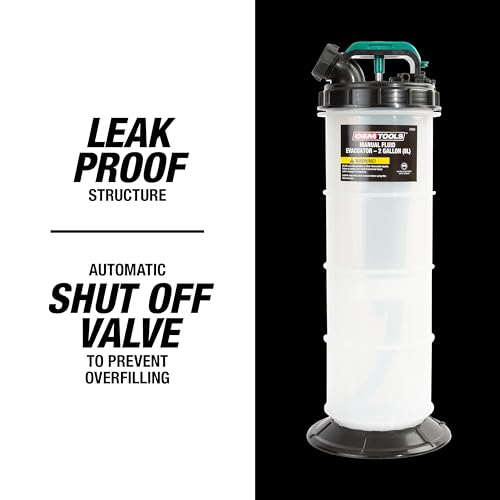 OEMTOOLS 24936 Manual Fluid Extractor Pump, 8L Oil Extractor Pump, 5ft Hose - size: 8.0 Liter