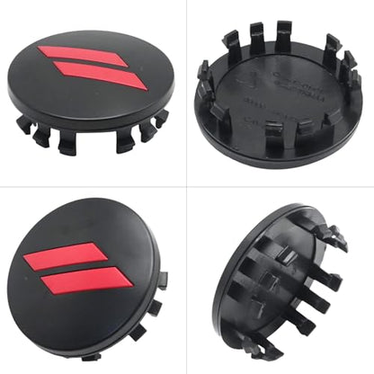 MDEOOSKY 4Pcs 6CZ27RM8AA 63mm 2.5" Wheel Center Cap Covers, Replacement for Dodge Charger, Challenger, Durango Replace 6CZ27DX8AA (Red) - color: Red