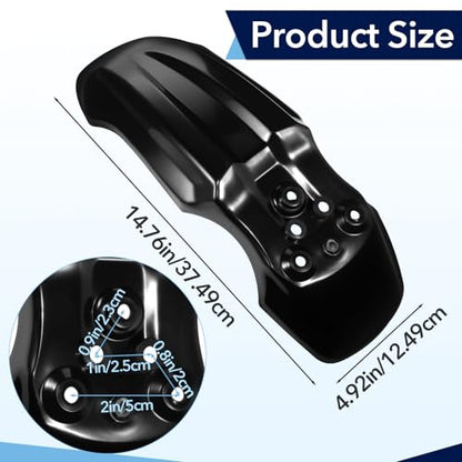 2Pcs Motorcycle Front Wheel Mudguard Compatible with CRF50 Style 125CC Pit PRO Trail Dirt Bike & Tutti Soleil 01, Impact Resistant PP Plastic Dirt Bike Front Fender