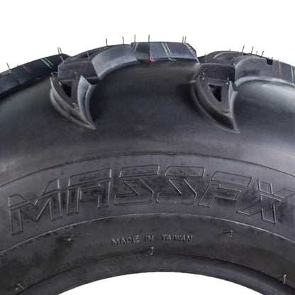 MASSFX 25x8-12 Front ATV Tire 6-Ply Checkmark Tread 25x8x12 All-Terrain - size: 25x8-12 F
