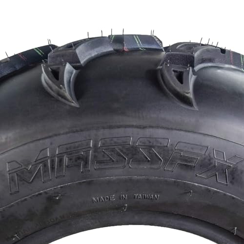 MASSFX 25x8-12 Front ATV Tire 6-Ply Checkmark Tread 2-Pack 25x8x12 - size: 25x8-12 F Two Set