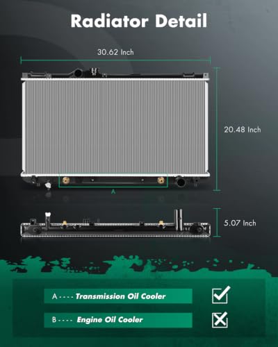 SCITOO 2356 Auto Radiator for LX for IS300 2001 2002 2003 2004 2005 3.0L - size: 2356