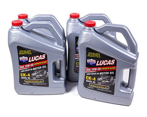Lucas Oil 10282-4 Synthetic Blend (10w30Diesel Oil Case 4 x 1 Gallon), 1 Pack