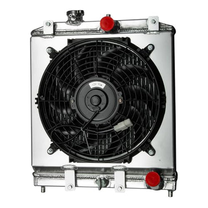 4 Row Radiator Shroud Fan For Honda Civic Del Sol Integtra 92-01 - size: 4 Row Radiator+Shroud Fan(MT)