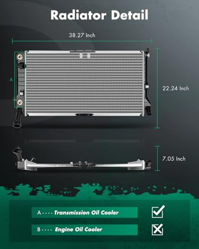 SCITOO Radiator Car Compatible with Buick Chevrolet Oldsmobile Pontiac - size: 1518