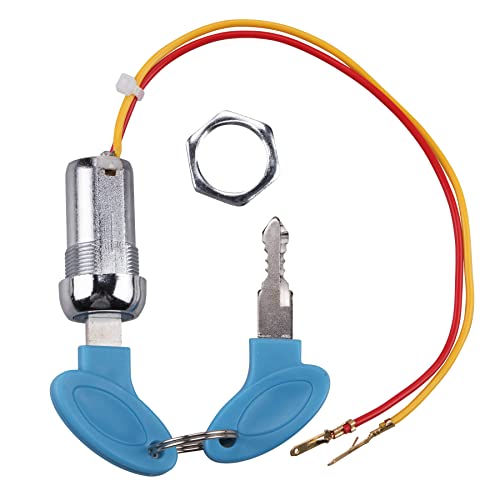 2 Pack 2 Wires Ignition Switch Key Starter Switch with 4 Keys On-Off for Electric Scooter ATV Moped Go Kart