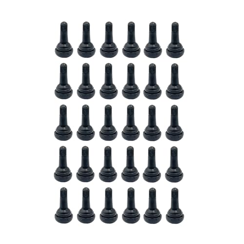 30Pcs TR415 Tubeless Black Rubber snap-in Tire Valve Stem Compatible with Tubeless 0.625 inches Rim Holes Standard Cars Trucks Trailers ATV Auto Tires - size: TR415-30pcs