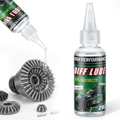 2 OZ RC Differential Oil 30K CST, Silicone RC Diff Fluid for Sealed Differentials, High Viscosity Car Differential Oil for Lubricating R/C Cars & Trucks, Radio Controlled Electric Vehicles - color: Green, style: 30K
