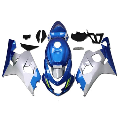 YTL Silver Blue Full Fairing Fit for Suzuki 2004-2005 GSXR 600/750 - color: 017 Silver Blue