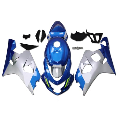 YTL Silver Blue Full Fairing Fit for Suzuki 2004-2005 GSXR 600/750 - color: 017 Silver Blue