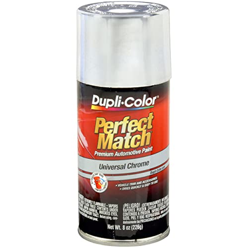 Dupli-Color EBUN02007 Perfect Match Automotive Spray Paint - Universal Chrome - 8 oz. Aerosol Can - color: Universal Chrome, size: 8 Ounce (Pack of 1), style: Universal