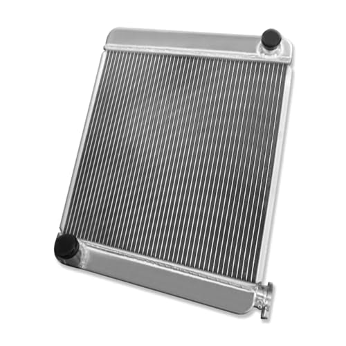 Universal 24" x 19" Aluminum 2 Rows Radiator For GM Chevy SBC BBC - size: 24" x 19"
