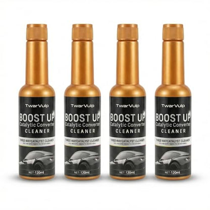 Catalytic Converter Cleaner Catalytic System Cleaner Additive for Gas & Diesel Vehicles, Routine Maintenance Treatment, Supports Smooth Engine Operation, Easy Pour-in, 4 Pack 120ml - size: 4 Pack