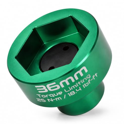 2 Stage 36mm Oil Filter Wrench | 6061-T6 Aluminum Green Tool - size: Socket 36mm