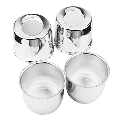 4Pcs 5.15" OD 4.31" H Push Through Trailer Wheel Center Cap for Rim - color: Chrome, size: 5.15" Hub 4.31" H