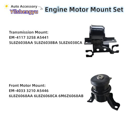 Engine Transmission Mount Kit for Escape/Tribute/Mariner - size: Escape 2005-2008 2.3L