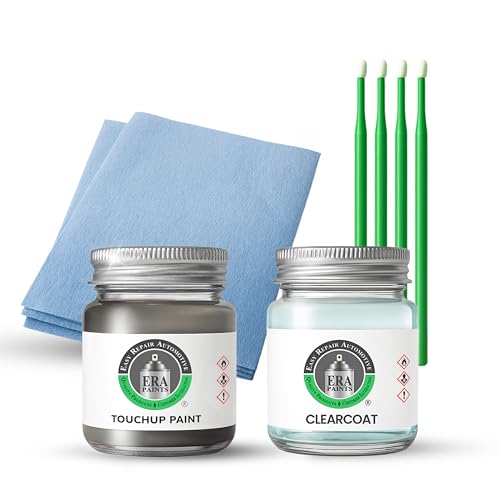 ERA Paints - 42S - Titanium Flash Metallic for MAZDA Exact OEM Color Match Automotive Touch Up Paint for Cars - Scratch & Chip Repair for Metal & Plastic - Essential Kit - Made in USA - style: Jar - Essential Kit