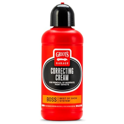 Griot's Garage BOSS Correcting Cream for Car Polishing and Detailing, Swirl, Scratch Remover for Vehicles, 16oz
